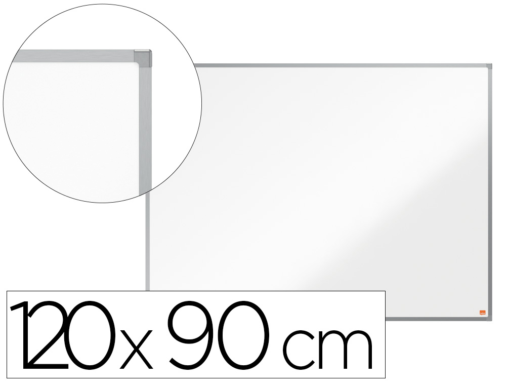 NOBO - PIZARRA BLANCA MAGNETICA BASIC LACADA MARCO ALUMINIO 120x90 cm (Ref.1905211)