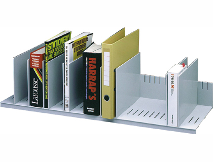PAPERFLOW - Clasificador 10 casillas moviles Regulable 21x80,2x27,5cm Gris (Ref.4932.02)