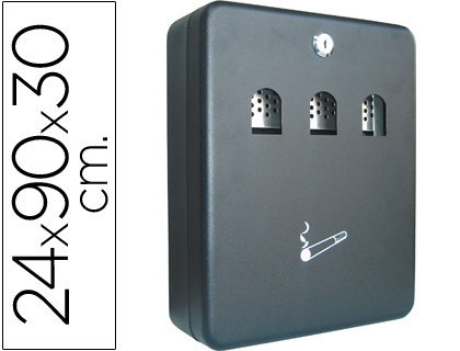 Q-CONNECT - CENICERO BUZON METALICO 240X90X300 MM (Ref.KF04271)