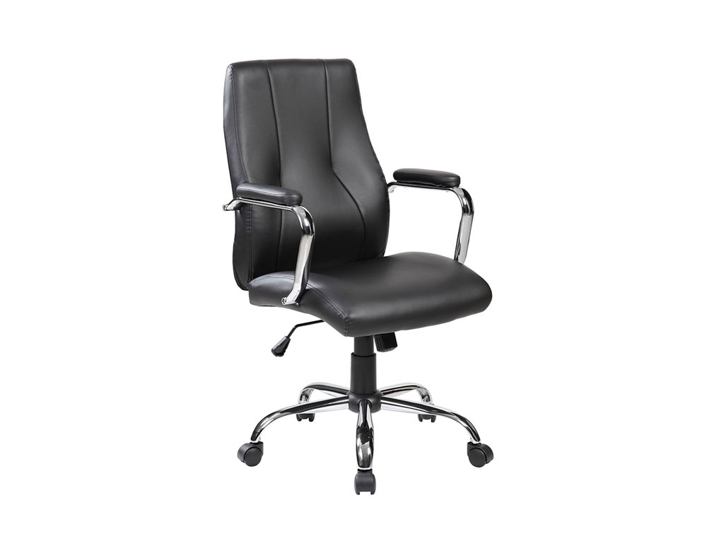 ROCADA - Silla RD- Símil Piel Basculante Negro RD-- (Ref.988)