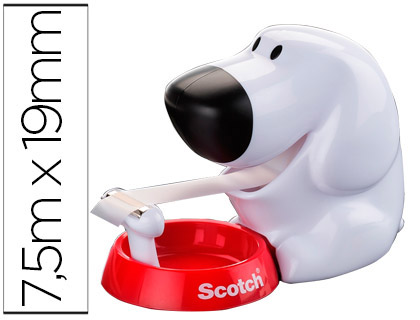 SCOTCH - Portarrollos Perro Para rollos de 19x33mm (Ref.HK100010295)