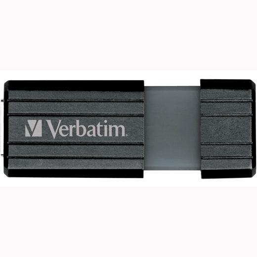 VERBATIM - Memoria USB Store ´n´Go PinStripe USB 8GB Negro Retractil (CANON L.P.I. 0,24€ Incluido) (Ref.49062)