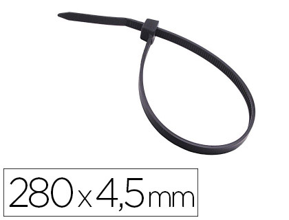 3M - BRIDA PARA EXTERIOR NEGRO 280X4,5 MM BOLSA DE 100 UNIDADES (Ref.KE234000195)