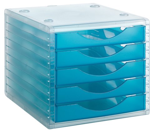 ARCHIVO 2000 - Buc 5 cajones 340X270X255 Azul mar (Ref.4005 LGTL)