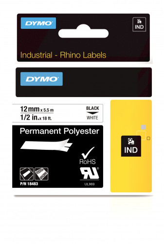 DYMO - Cintas rotulacion RHINOPRO 12mmX5,5m (Ref.18483)