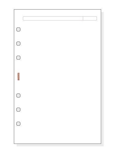 FINOCAM - RECAMBIO AGENDA 500 LISO BLANCO 117X181 MM (Ref.EN1964295)