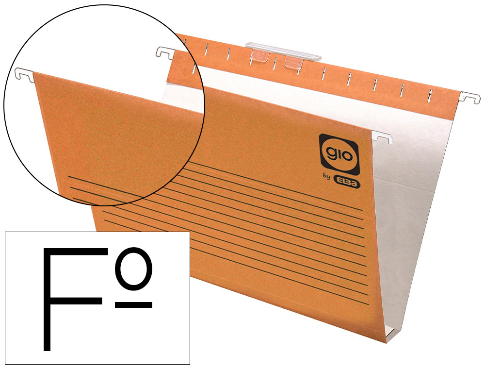 GIO - Carpeta colgante Folio Visor superior Cartón (Ref.400021944)