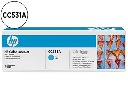 HP ( HEWLETT PACKARD ) - Toner Laser ORIGINALES 304A CYAN 2,8K (Ref.CC531A)
