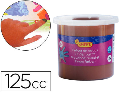 JOVI - PINTURA A DEDOS 125 CC -MARRON (Ref.56012)