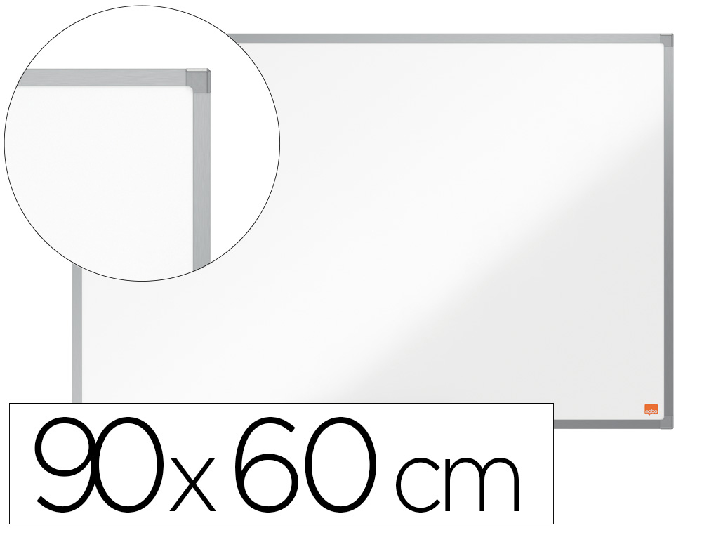 NOBO - PIZARRA BLANCA MAGNETICA BASIC LACADA MARCO ALUMINIO 90x60 cm (Ref.1905210)