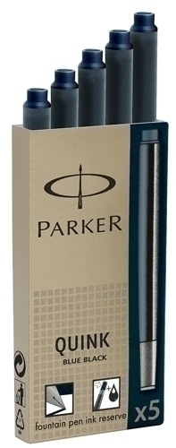PARKER - Cartuchos Azul y negro 5 ud (Ref.S0116250)