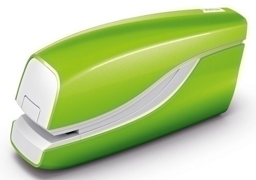 PETRUS - Grapadora electrica WOW Grapa 10 hojas Grapas 100 x nº10 Color VERDE (Ref.624826)