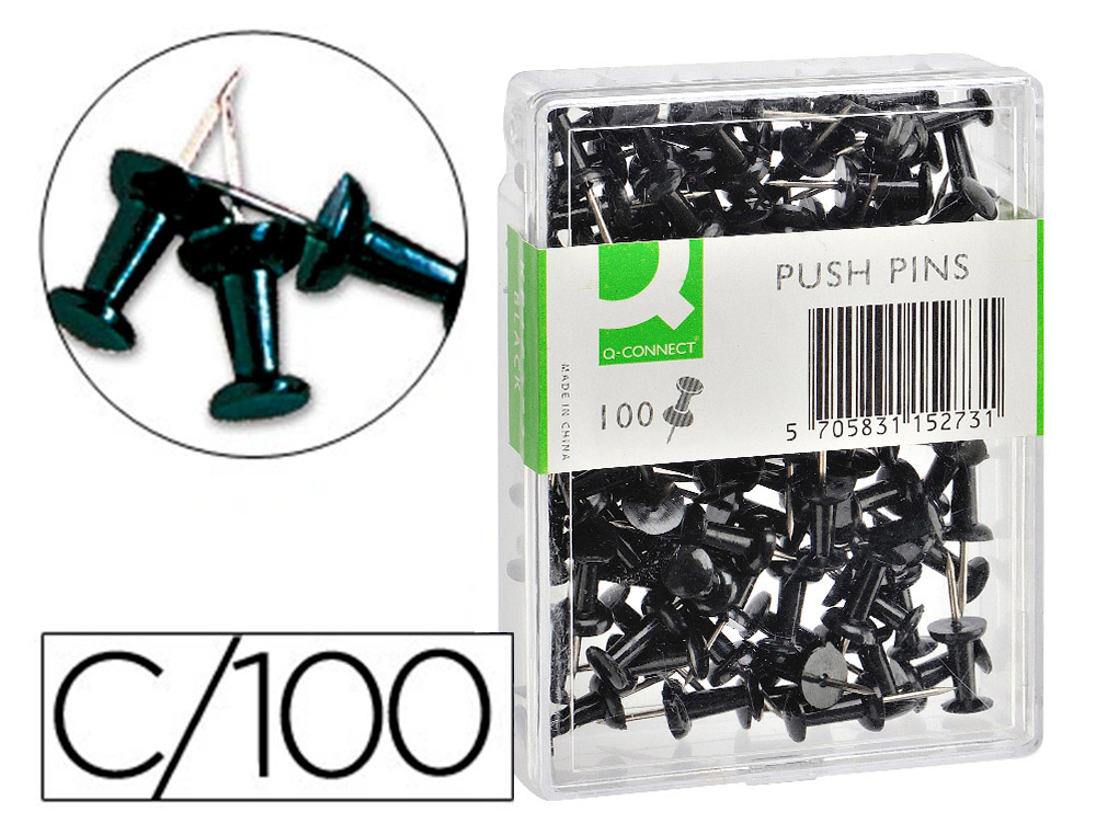 PRESTO - SEÑALIZADOR DE PLANOS NEGRO -CAJA DE 100 UNIDADES (Ref.18-NE)