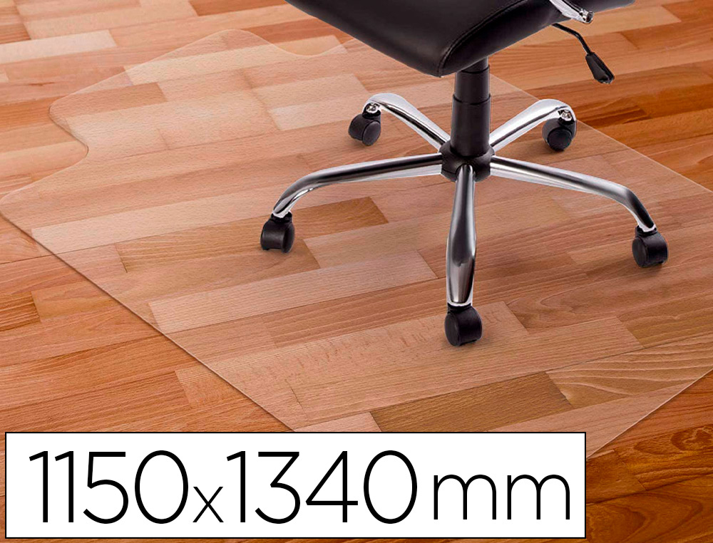 Q-CONNECT - ALFOMBRILLA PARA SUELO PVC PROTECTORA DE SUELOS 1143X1346 MM GROSOR 2,5 MM (Ref.KF00192)