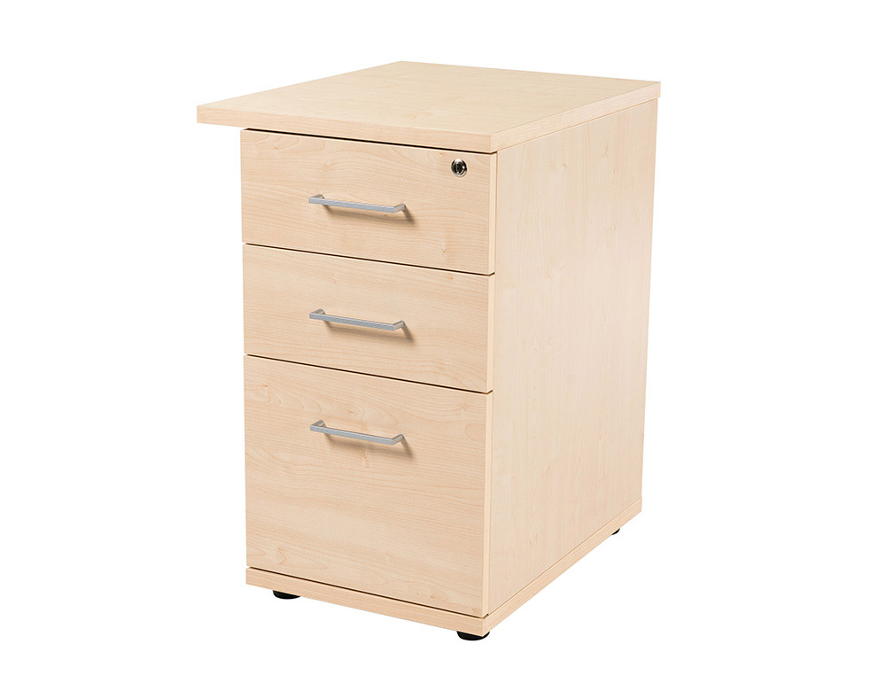 ROCADA - Bucks Serie Store mesa 2cajones+1carpetas colgantes Melamina 60x50x72cm Haya-haya (Ref.4006AA01)