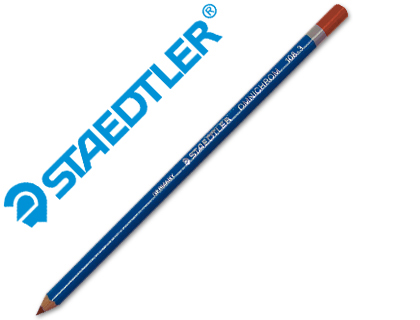 STAEDTLER - Lapiz Omnichrom Soluble al agua Rojo Borrable superficies lisas No permanente (Ref.108-2)