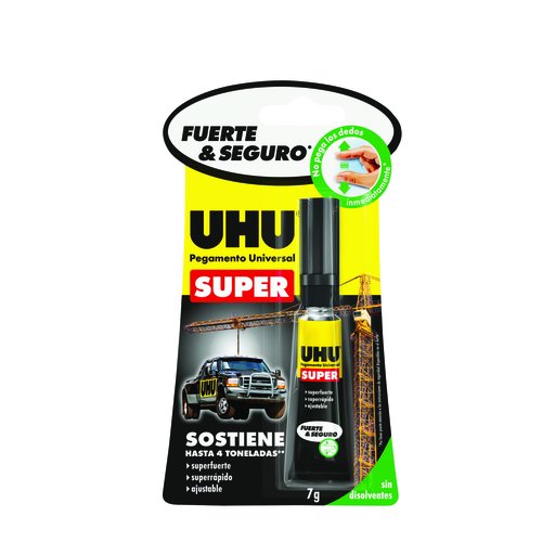 UHU - PEGAMENTO INSTANTANEO STRONG&SAFE 7 GR UNIDAD (Ref.39897)