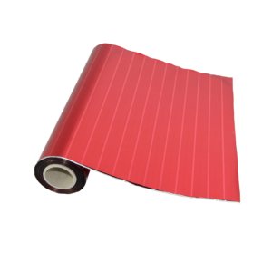 COLIBRI - PAPEL FANTASIA SIMPLE MATE ROJO CON RAYAS BOBINA 300 MM X 30 MT (Ref.RP1MAR01)