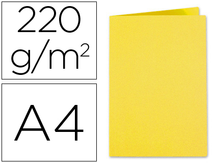 EXACOMPTA - Subcarpeta Foldyne A4/folio Cartulina reciclada Amarillo 250 G (Ref.410005E)