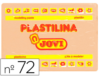 JOVI - PLASTILINA 72 CARNE -UNIDAD -TAMAÑO GRANDE (Ref.72-08)