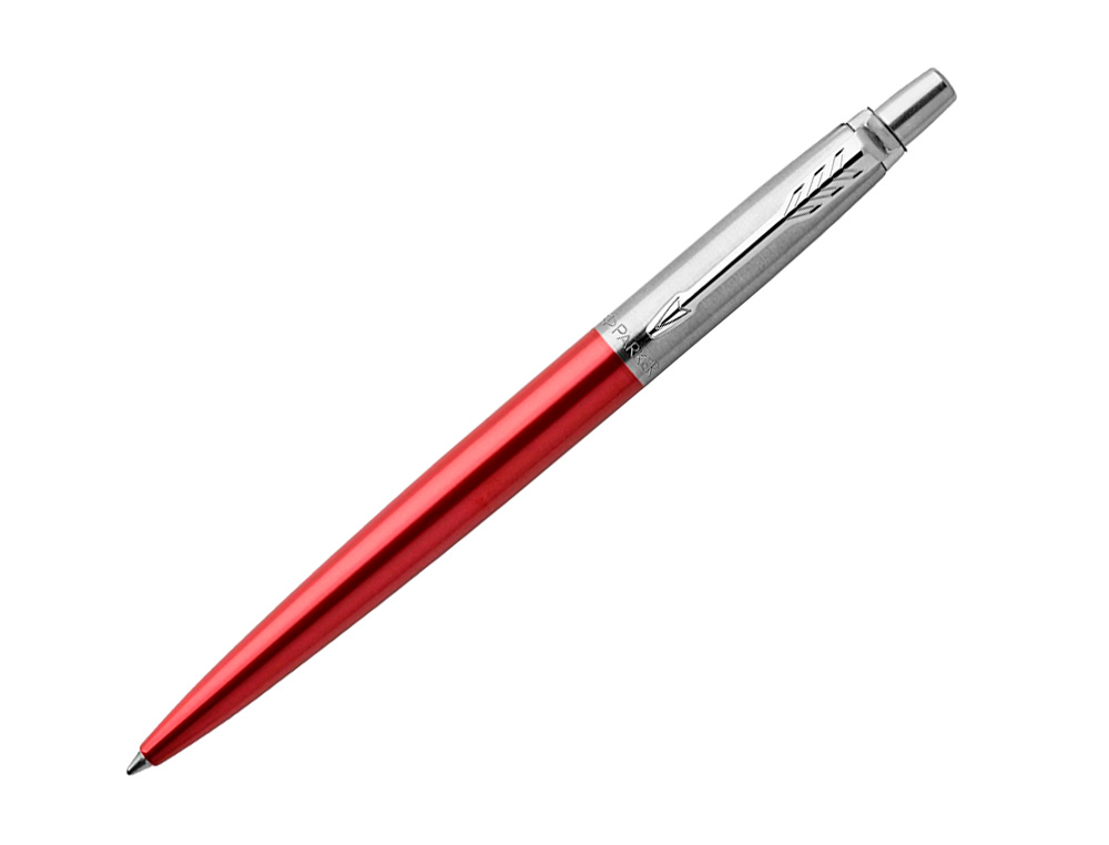 PARKER - Bolígrafo Jotter Core Rojo CT Retráctil Acero Inoxidable (Ref.1953187)