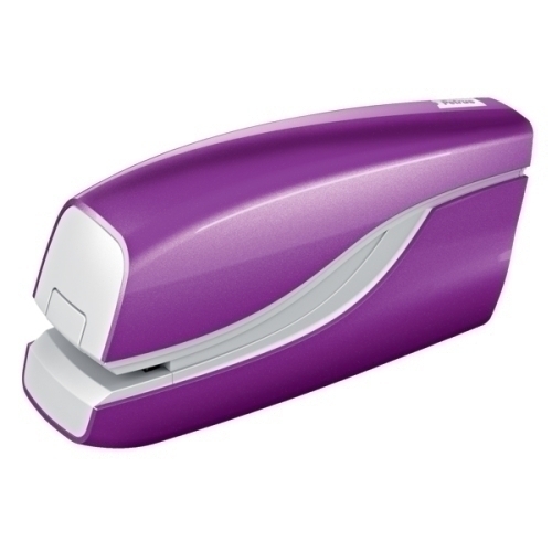 PETRUS - Grapadora electrica WOW Grapa 10 hojas Grapas 100 x nº10 Color VIOLETA (Ref.624825)