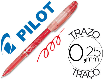 PILOT - Boligrafo Frixion Point Rojo Trazo 0,3mm NFPR (Ref.BLFRP5R)
