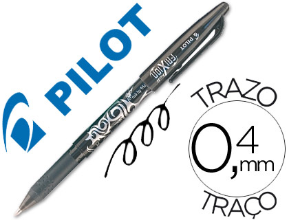 PILOT - Roller Frixion Negro Trazo 0,4mm (Ref.BL-FR7-B / NFN)