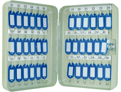 Q-CONNECT - ARMARIO METALICO PORTALLAVES 250X180X60 MM PARA 36 LLAVES (Ref.KF04272)