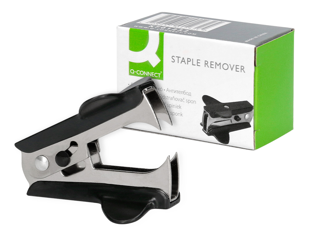 Q-CONNECT - EXTRAEGRAPAS/QUITAGRAPAS NEGRO (Ref.KF01232)