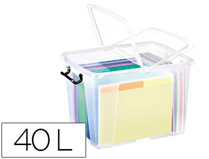CEP - Caja almacenamiento 397x498x329mm Cierre con clips Apilable (Ref.2006740110)