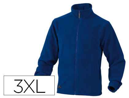 DELTAPLUS - CHAQUETA POLAR CON CRREMALLERA 2 BOLSILLOS COLOR AZUL TALLA 3XL (Ref.VERNOBR-3X)