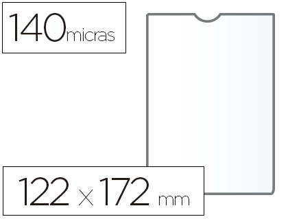 ESSELTE - Portacarnets 122x172mm Con uñero (Ref.46008)