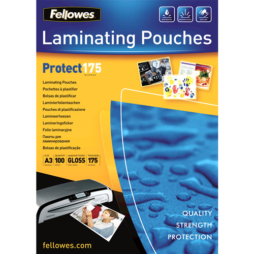 FELLOWES - Pack 100 Bolsas Plastificar 303x426 175 M A3 (Ref.5308803)