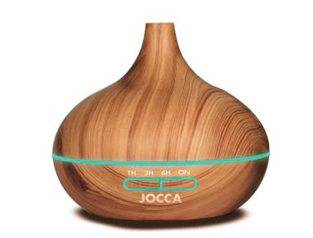 JOCCA - Difusor de aromas 7 modos iluminacion incluye usb capacidad 300 ml 170x170x170 mm (Ref. 1436)