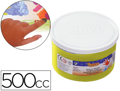 JOVI - PINTURA A DEDOS 500 CC -AMARILLO (Ref.56103)
