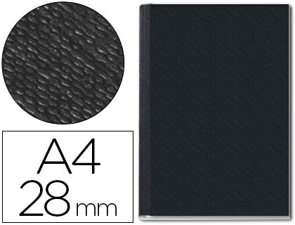 LEITZ - Tapas rígidas ImpressBind Negro A4 246-280 h Lomo 28 mm (Ref.73970095)