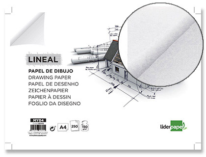 LIDERPAPEL - PAPEL DIBUJO MARCA MAYOR DIN A4 HOJA (Ref.MY04)