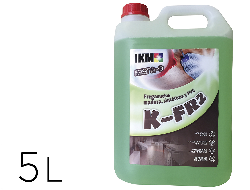 LIMPIASUELOS IKM PARA SUELO DE MADERA / SINTENTICO / PVC GARRAFA DE 5 LITROS (Ref.K-FR2)