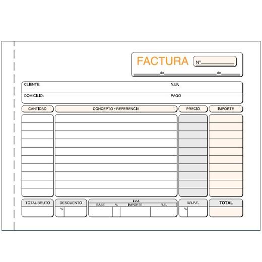 LOAN - TALONARIO FACTURAS 4º APDO DUPLI (72D) (Ref.T-64)