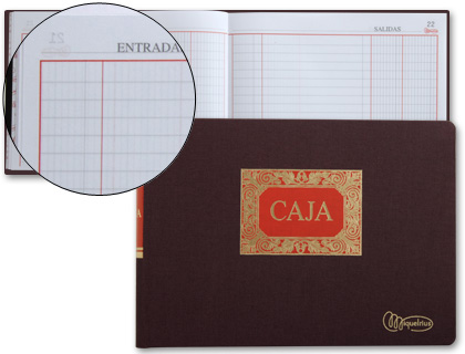 MIQUELRIUS - LIBRO CUARTO -APAISADO -100 HOJAS -CAJA -ENTRADA Y SALIDA (Ref.4079)