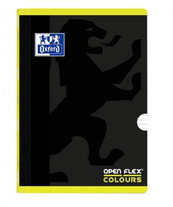OXFORD - LIBRETA GRAPADA SCHOOL OPENFLEX COLOURS A4 48h CON BANDA HORIZONTAL LIMA (Ref.400109592)
