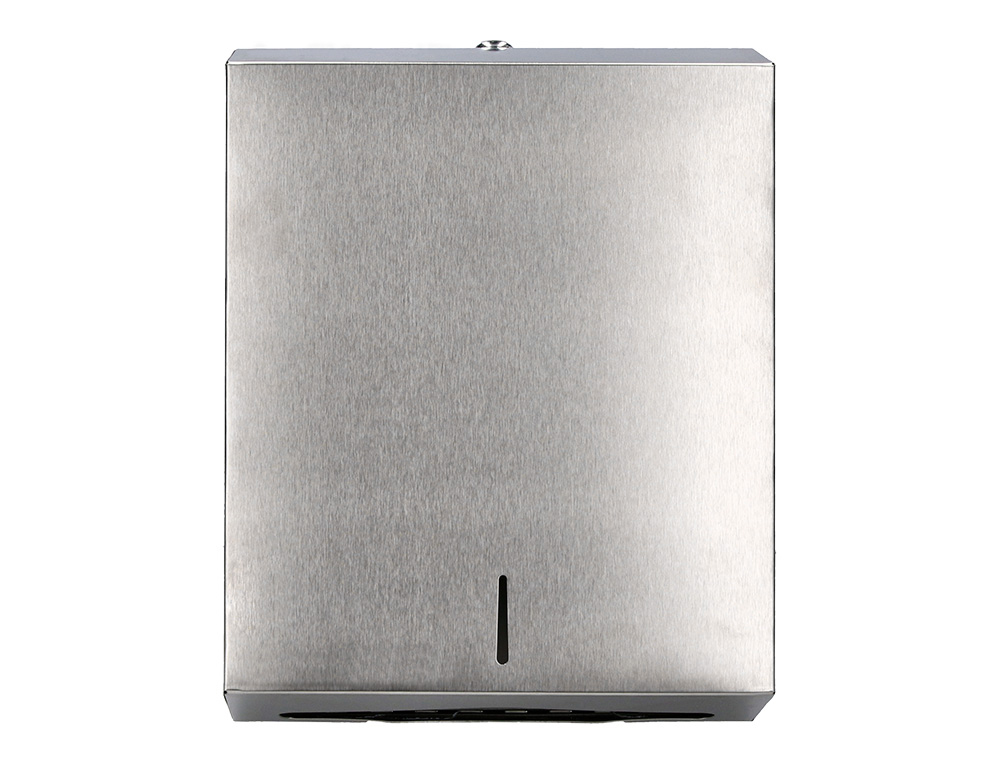 Q-CONNECT - DISPENSADOR DE TOALLITAS DE PAPEL ACERO INOXIDABLE 283X100X365 MM (Ref.KF16757)
