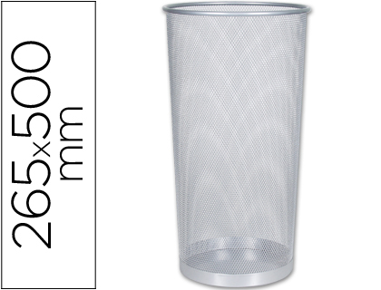 Q-CONNECT - PARAGUERO METALICO REJILLA PLATA -265 DIAMETRO X 500 MM (Ref.KF00828)