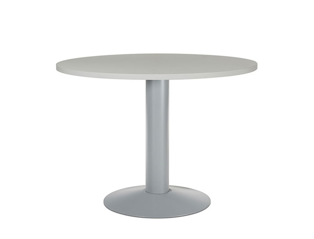 ROCADA - Mesa de reunión circular Serie Meeting Diametro 100cm Gris-Aluminio (Ref.3005AT02)