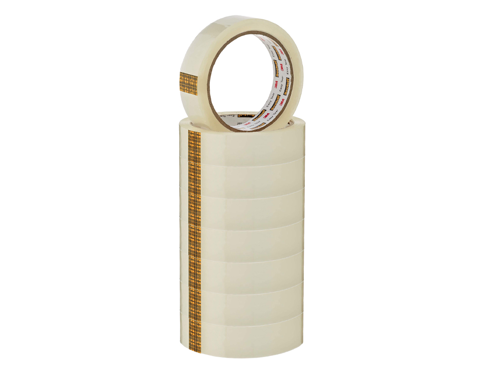 SCOTCH - Cinta adhesiva transparente19mm x 66m 8unidades uso general (Ref.FT510097338)
