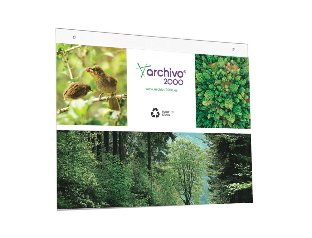 DEFLECTO - Expositor Pared A3 apaisado 421x330x5 mm (Ref.48000)