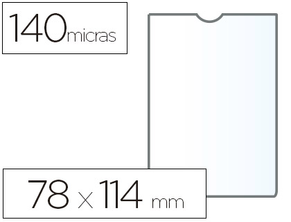 ESSELTE - Fundas 78X114 PVC (Ref.46003)
