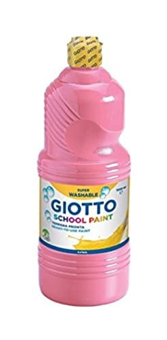 GIOTTO - Témpera LAVABLE BOTELLA 500 ML. COLOR ROSA (Ref.535306)