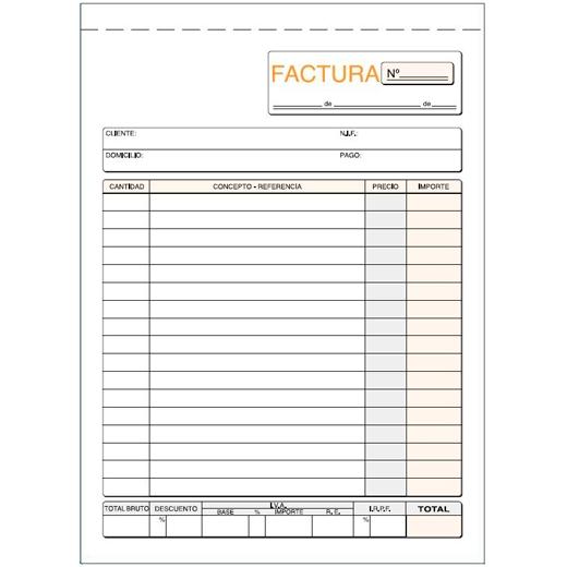 LOAN - TALONARIO FACTURAS 4º NATU DUPLI (71D) (Ref.T-63)